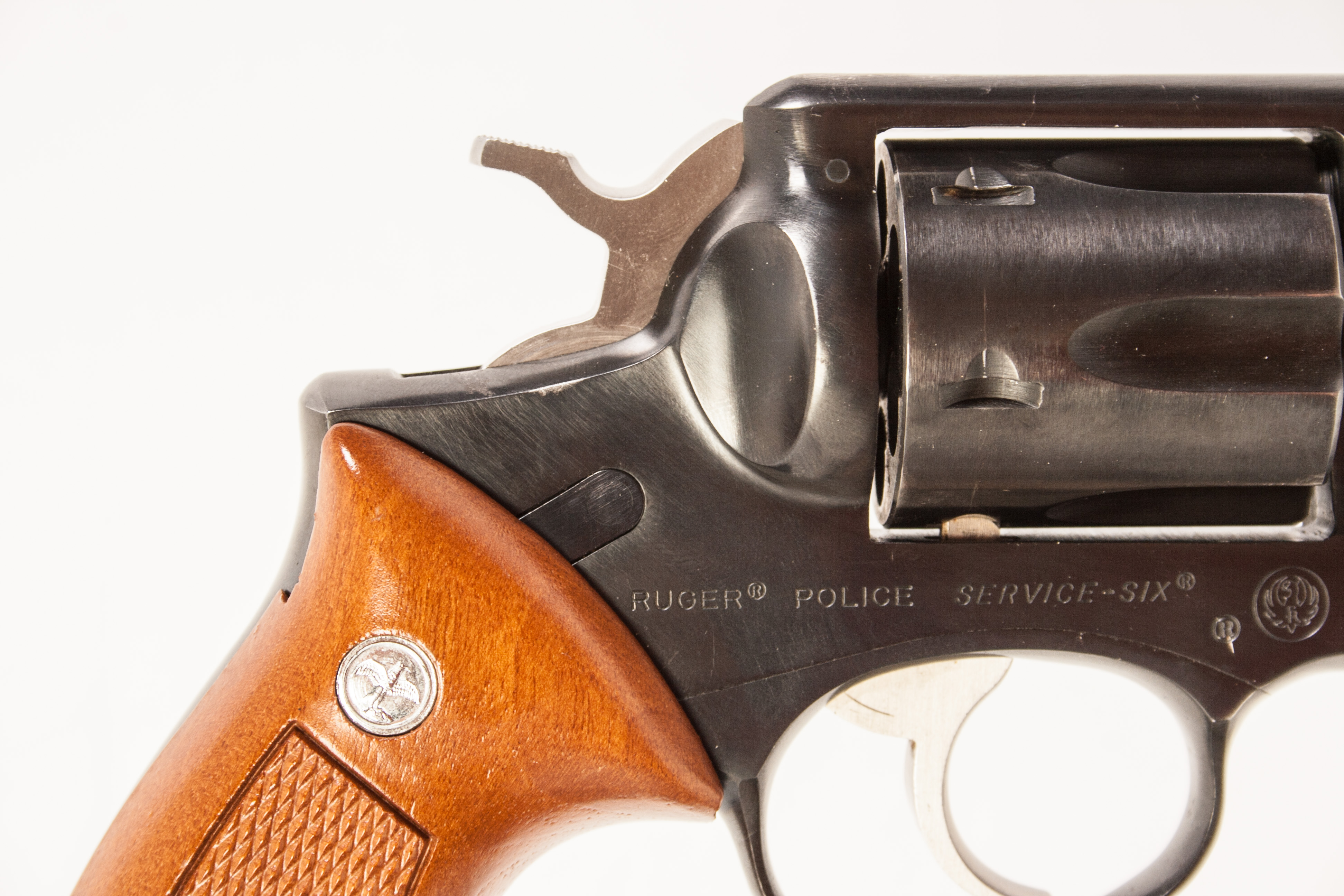ruger police service six revolver circa 1987.